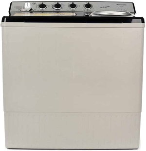 غسالة ملابس مزدوجة بانسونيك، 14 كجم، تحميل علوي، NA-W14XG1BSA - رمادي فاتح product image
