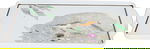 صينية تقديم تغريد بورسلان السيف غاليري، 48×28.7×3.8 سم، مستطيلة، نقش عصفو ر - أبيض product image 1