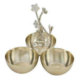 Al Saif Gallery Steel Hala Holder, 20X20X24 Cm, 3 Boxes - Gold product image 2