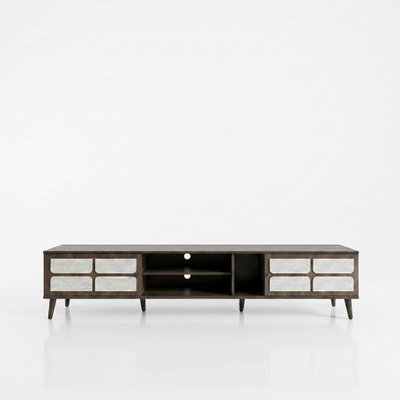 وحدة تلفاز مودرن خشب MDF، 45×200×40 سم - بني product image 2