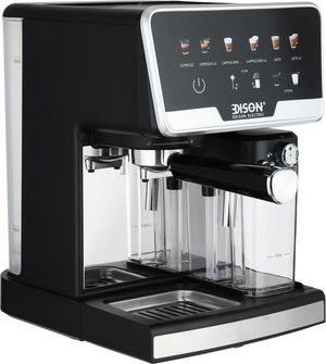 صانعة قهوة موكا برو إديسون، 1280-1530 واط، 1.7 لتر، تحكم باللمس، ست برامج، قوة تبخير الحليب 15 بار، CMP1006-Gs - أسود فضي product image 2