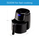 Midea Air Fryer, 1500 Watt, 4.76 Liter, Digital - Black product image 2
