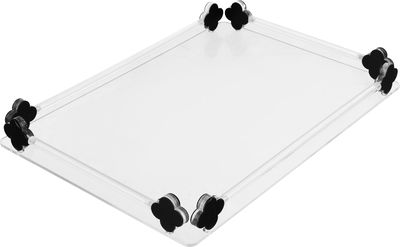 Al Saif Gallery Acrylic Serving Set, 2 Pieces, Rectangular - Clear product image 2