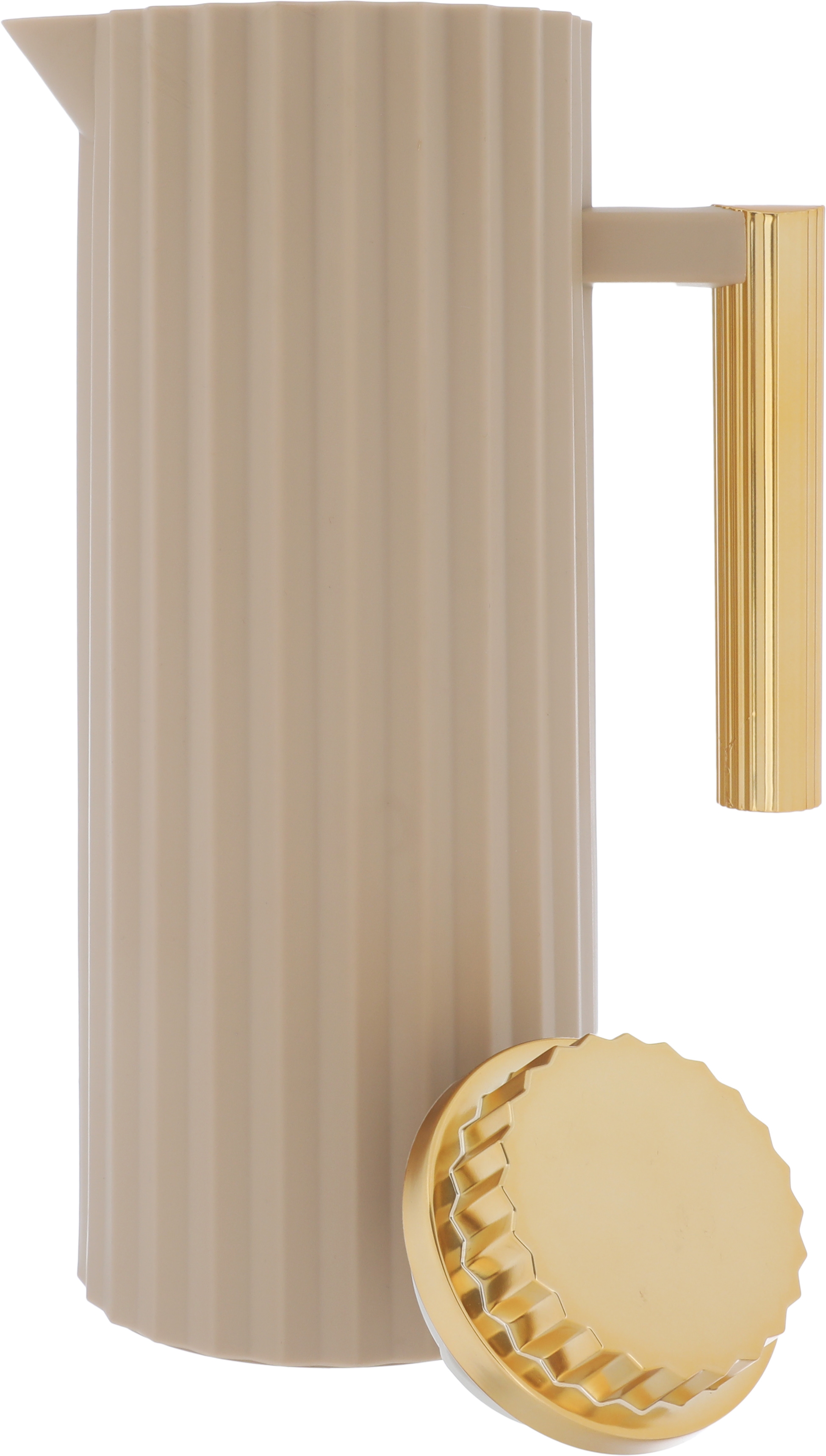 Timeless Rawaa Thermos, 1 liter, thermal glass inner container, plastic outer shell - light brown product image 3