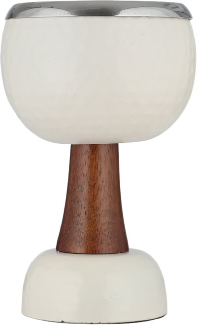 مبخرة ستانلس ستيل السيف غاليري، 8x8x13 سم ، دائرية - كريمي خشبي product image 3