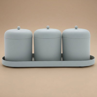 طقم علب مع طوفرية استيل السيف غاليري، 4 قطع - رمادي product image 1