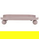صحن تقديم استيل بأرجل دائرية، 30×20×6 سم، صغير - وردي product image 1