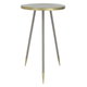 Al Saif Gallery steel table, round, base - gold product image 1