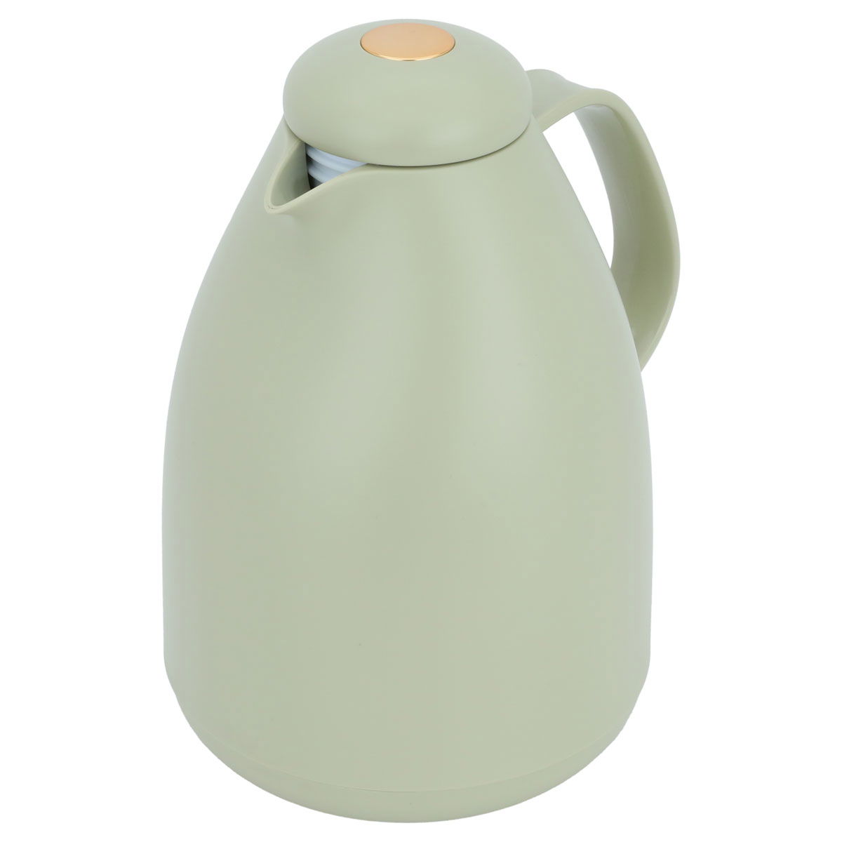Timeless Penguin Pro Glass Thermos, 1 liter, plastic outer shell - green product image 2