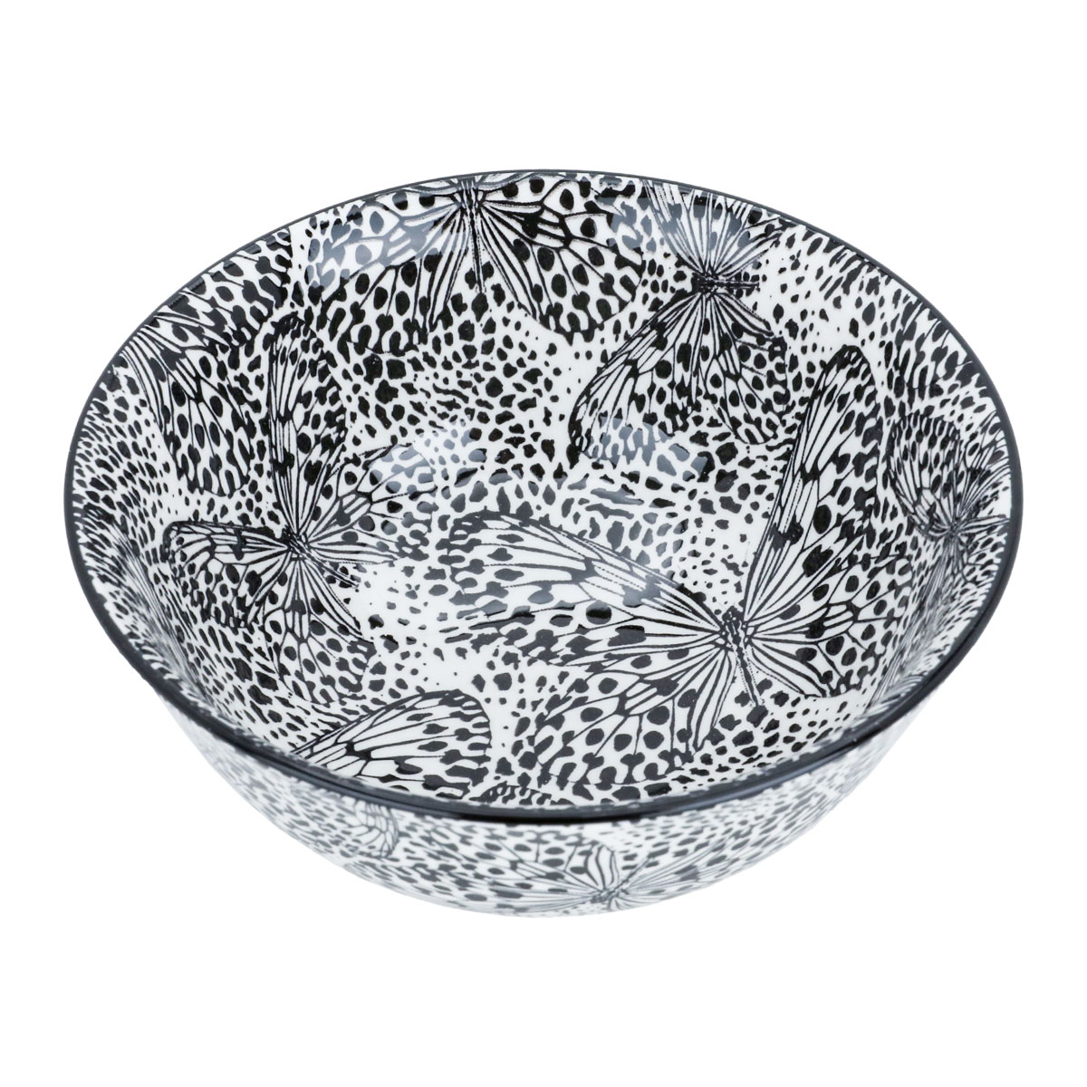 طقم سفرة دائري بورسلان السيف غاليري، 24 قطعة - أسود product image 2