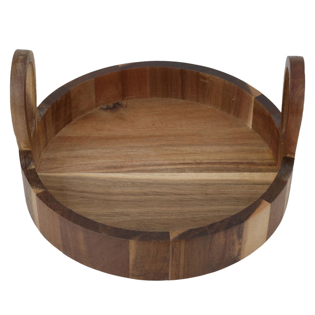 صحن تقديم خشبي السيف غاليري، 25x25x14 سم - بني product image