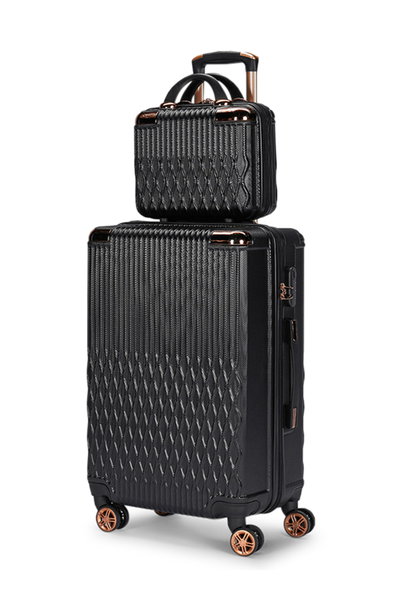 Limra ABS Luggage Set, 5 Sizes, 4 Wheels, 360 Degree Rotating, LMA-1723 - Black product image 2