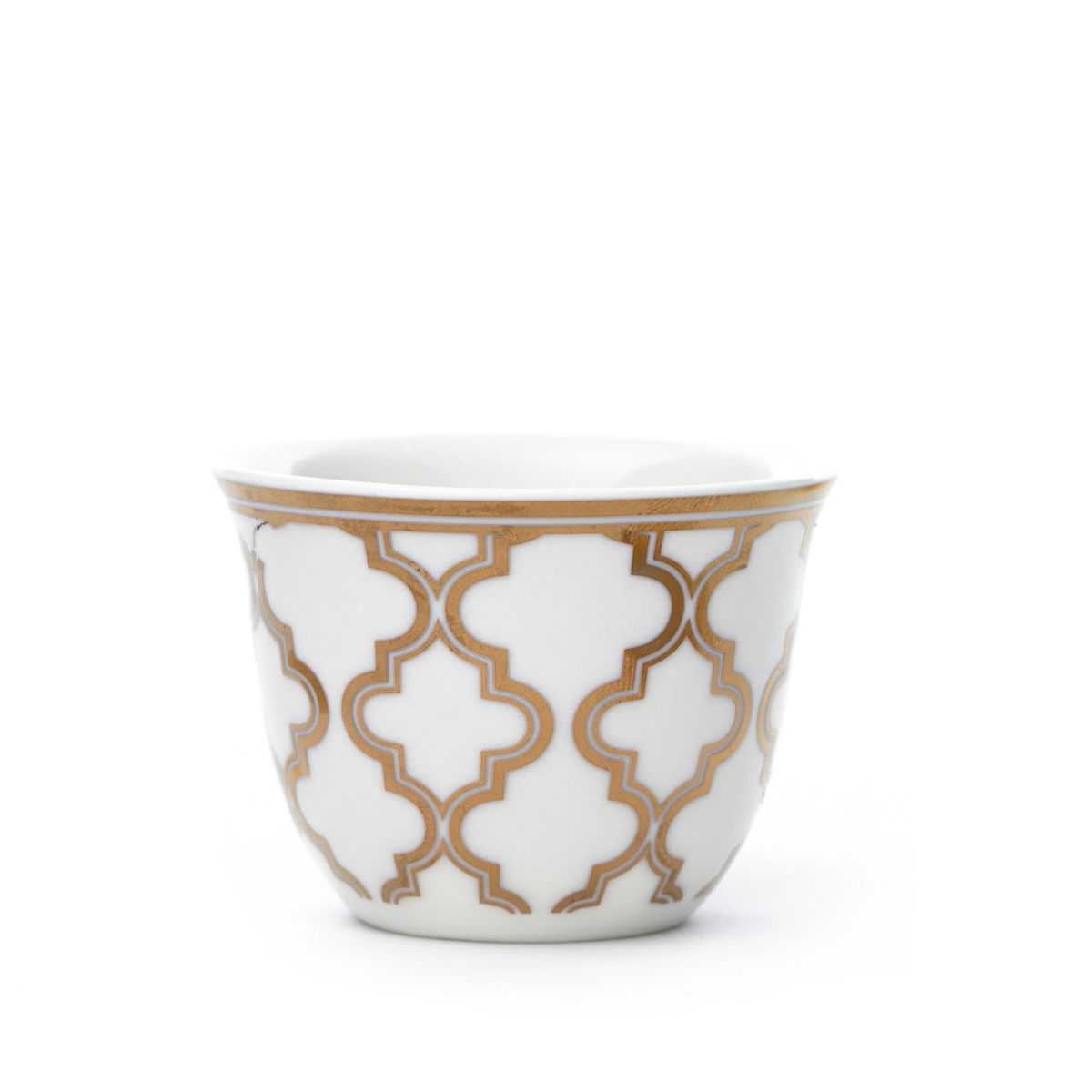 طقم فناجين قهوة عربي السيف غاليري، بورسلان، 12 قطعة - أبيض product image 2