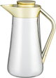 Al-Saif Gallery Al-Huda Stainless Steel Thermos, 0.7 Liter, Gold Handle, Self-Service, Push-Button - Silver Gold product image 2