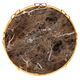 Alsaif gallery Tofaria Aluminum , 40x40x5 cm - golden brown product image 1