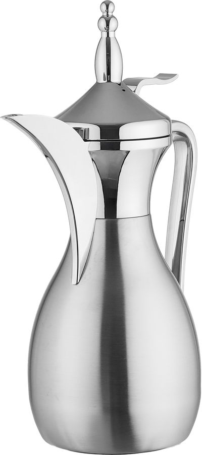 Alsaif plus Thermos in the shape of a Diwan Dallah, 0.75 liters, inner material: glass, pressure cap - silver product image 3