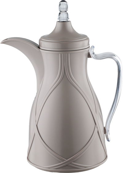 طقم ترامس طيف السيف غاليري، 0.7 / 1 لتر، 2 قطعة، خامة داخلية زجاج، يد شفاف، غطاء ضغاط - رمادي فاتح product image 2