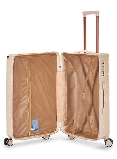 طقم شنط سفر ABS ليمرا، 6 مقاسات، 4 عجلات، WM-237 - بيج product image 5