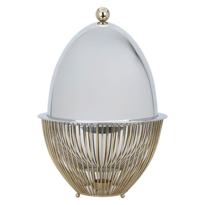 سخان طعام استيل السيف غاليري، 28×28×38 سم، بيضاوي - فضي product image 1
