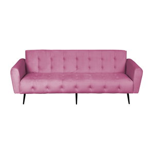 كنبة سرير مونتيلا خشب سويدي باك كومفورت، 190x70x90 سم، قماش مخمل - وردي داكن product image 2