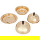 طقم طوفرية أستيل السيف غاليري، 2 تمرية، غطاء، يد خشبي، 3 قطع - ذهبي product image 3