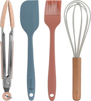 طقم ادوات طبخ سيليكون السيف غاليري، 4 قطع - متعدد الألوان product image