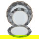 طقم سفرة بورسلان السيف غاليري، 65 قطعة - أبيض product image 5