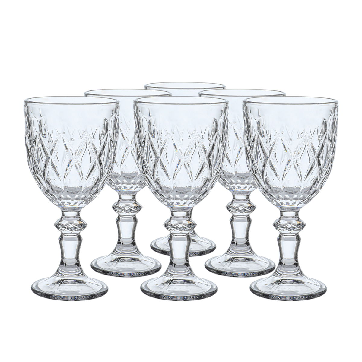 Al Saif Gallery Glass Cups Set, 6 Pieces - Clear product image