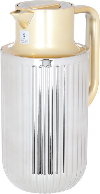 Everest Laura Thermos, Gold Handle, 1.6L, Heat-Resistant Glass Inner Material - Silver product image 3