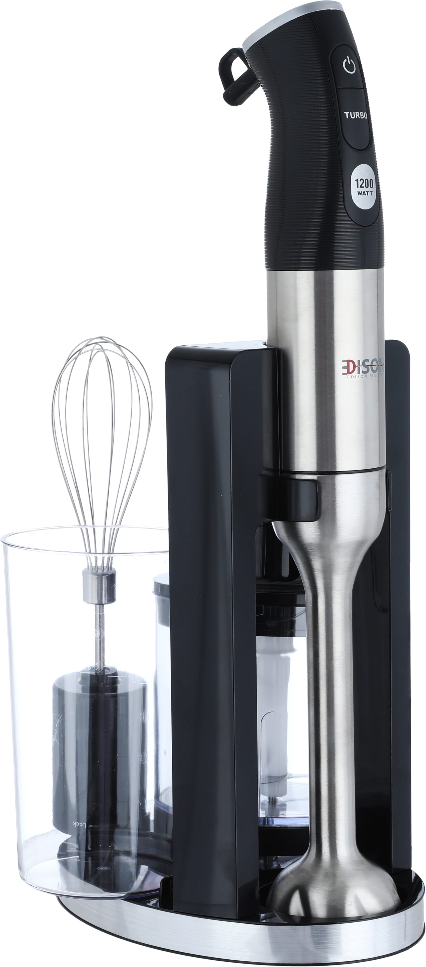 خلاط يدوي كهربائي إديسون، 500-600 مل، 1200 واط - اسود product image 3