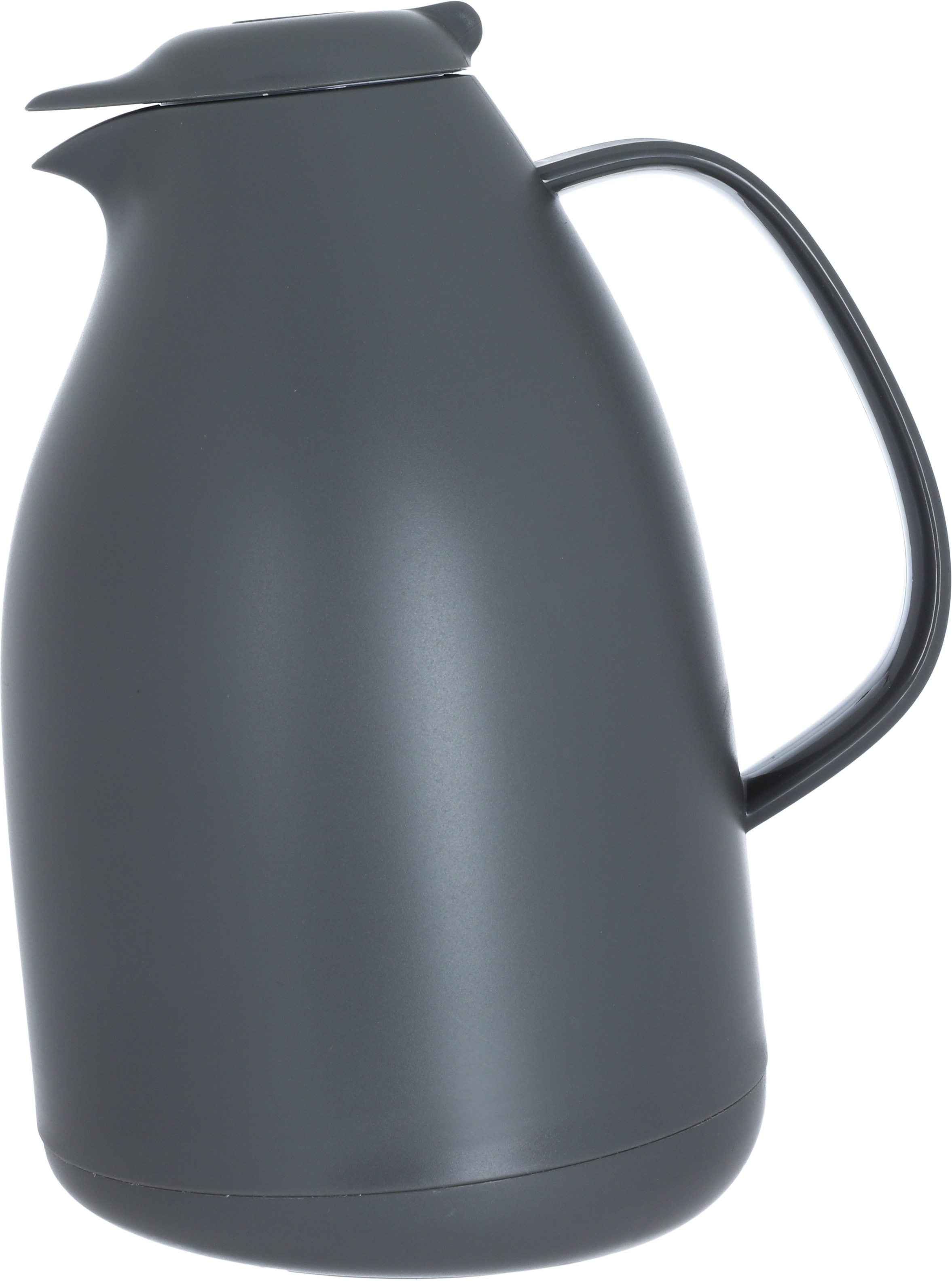 Elegance Penguin Thermos, 1 liter, glass inner container, plastic outer shell - dark grey product image