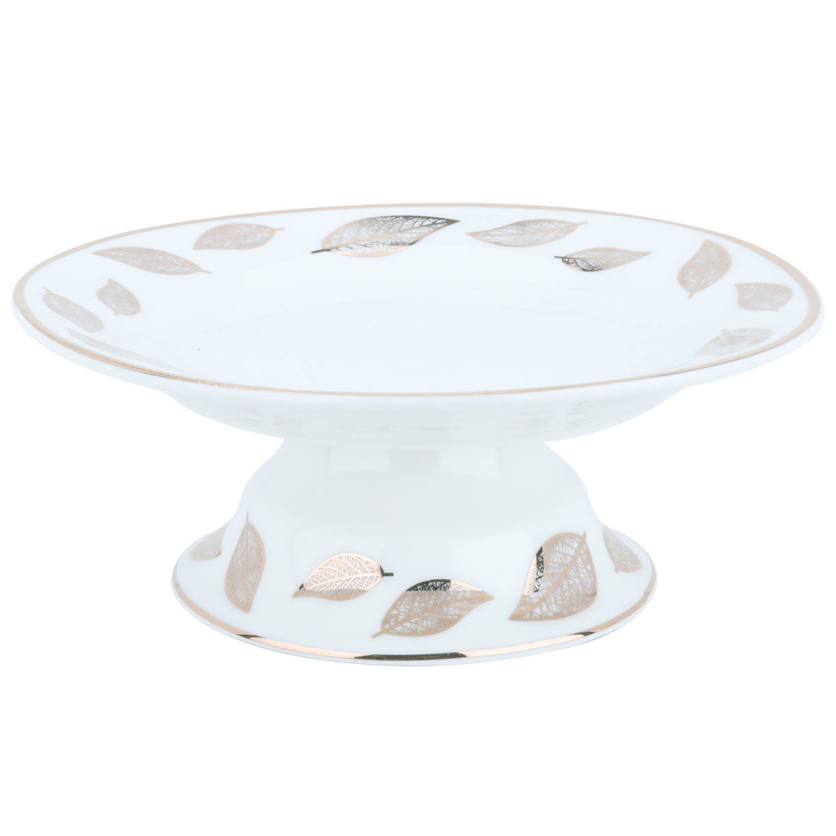 Al Saif Gallery Porcelain Dessert Stand, 14.7X14.7X5.6 Cm, Round, Base - White product image