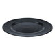 Al Saif Gallery glass dessert dish, 33 x 33 x 2 cm, round, marble - black product image 2