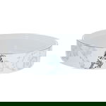 Porcelain Tamriya  with acrylic cover from Al Saif Gallery, 21.5 x 21.5 x 5 cm - white product image 2