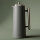 Glory Lean Thermos, 1 Liter, Glass Inner Container, Push Button, Matte Nickel Handle - Dark Grey product image 1