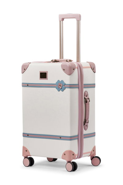 Limra LMA-60210 Artificial Leather Luggage Set, 4 Sizes, 4 Wheels, 360 Degree Rotating - Beige Pink product image 4