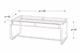 طقم طاولات اكريلك، 5 قطع - شفاف product image 3