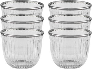 طقم فناجين قهوة سعودية زجاج السيف غاليري، 60 مل، 6 قطع - شفاف product image