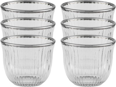 طقم فناجين قهوة سعودية زجاج السيف غاليري، 60 مل، 6 قطع - شفاف product image 1