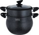 قدر طهي مزدوج جرانيت سافا، 8 لتر - أسود product image 3