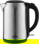 Edison KE01405C-CB Electric Kettle, 2200-1850W, 1.7L, Black Hand - Silver Black product image 1