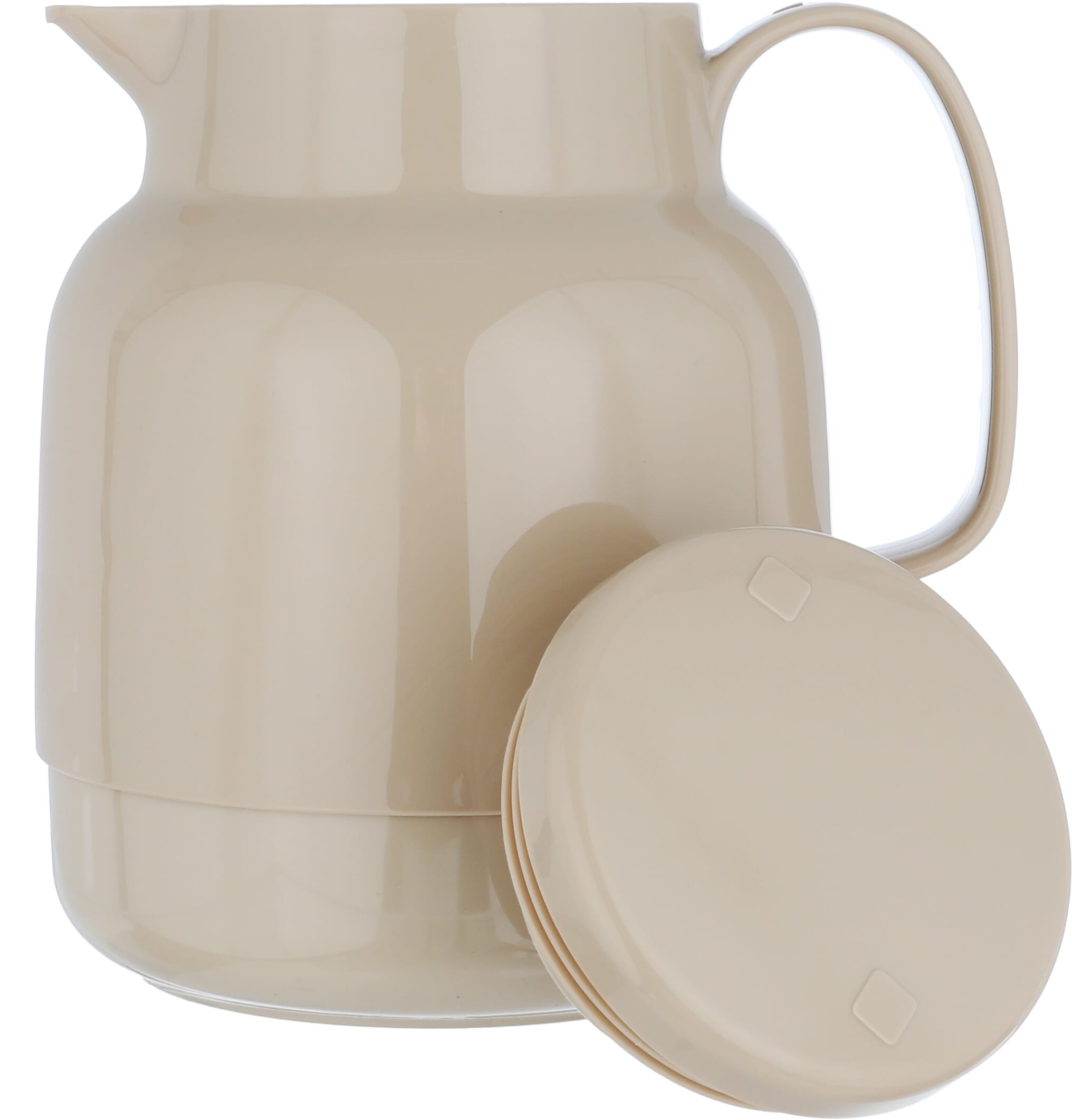 Helios thermos, 1.3 liters, glass inner container, plastic outer shell - dark brown product image 3