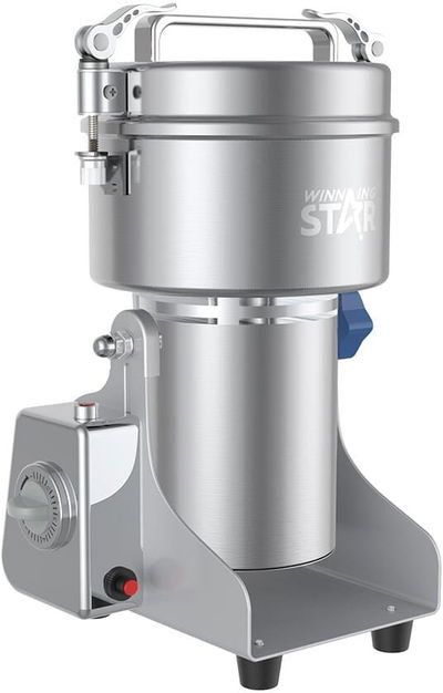 مطحنة متعددة الوظائف ويننج ستار، 500 جم، 900 واط، 6 شفرات، مؤقت، ST-9401 - فضي product image 1