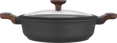 طقم قدور جرانيت وألمنيوم بغطاء زجاج روبوست، 9 قطع - أسود product image 8