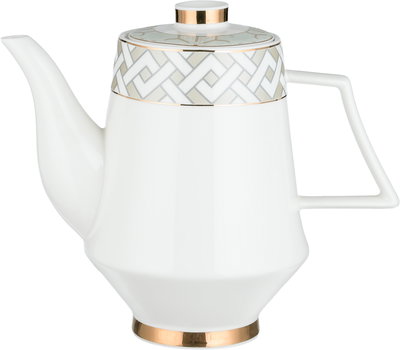 طقم تقديم سفرة بورسلان السيف غاليري، 65 قطعة، نقش ذهبي - أبيض بيج product image 14