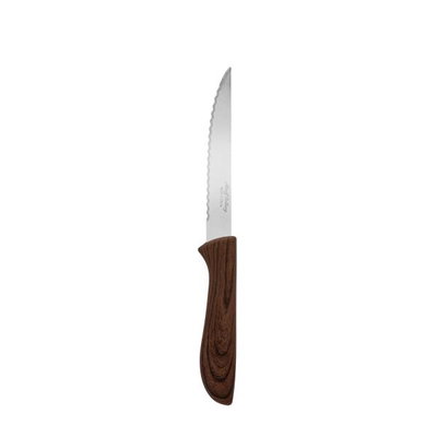 Al Saif Gallery steel serrated knife set, with handle, 6 pieces - brown product image 2