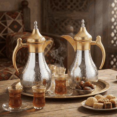 Al Saif Gallery Haila Thermos set, 1.2/1.2 litres, two pieces, steel inner case, steel outer case - silver product image 10