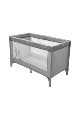 سرير اطفال فان مومنت، 125×65 سم، قابلة للطي - رمادي product image 2