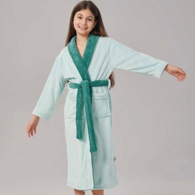 روب اطفال كورال فليس ريفي، 90×35 سم - اخضر product image 8