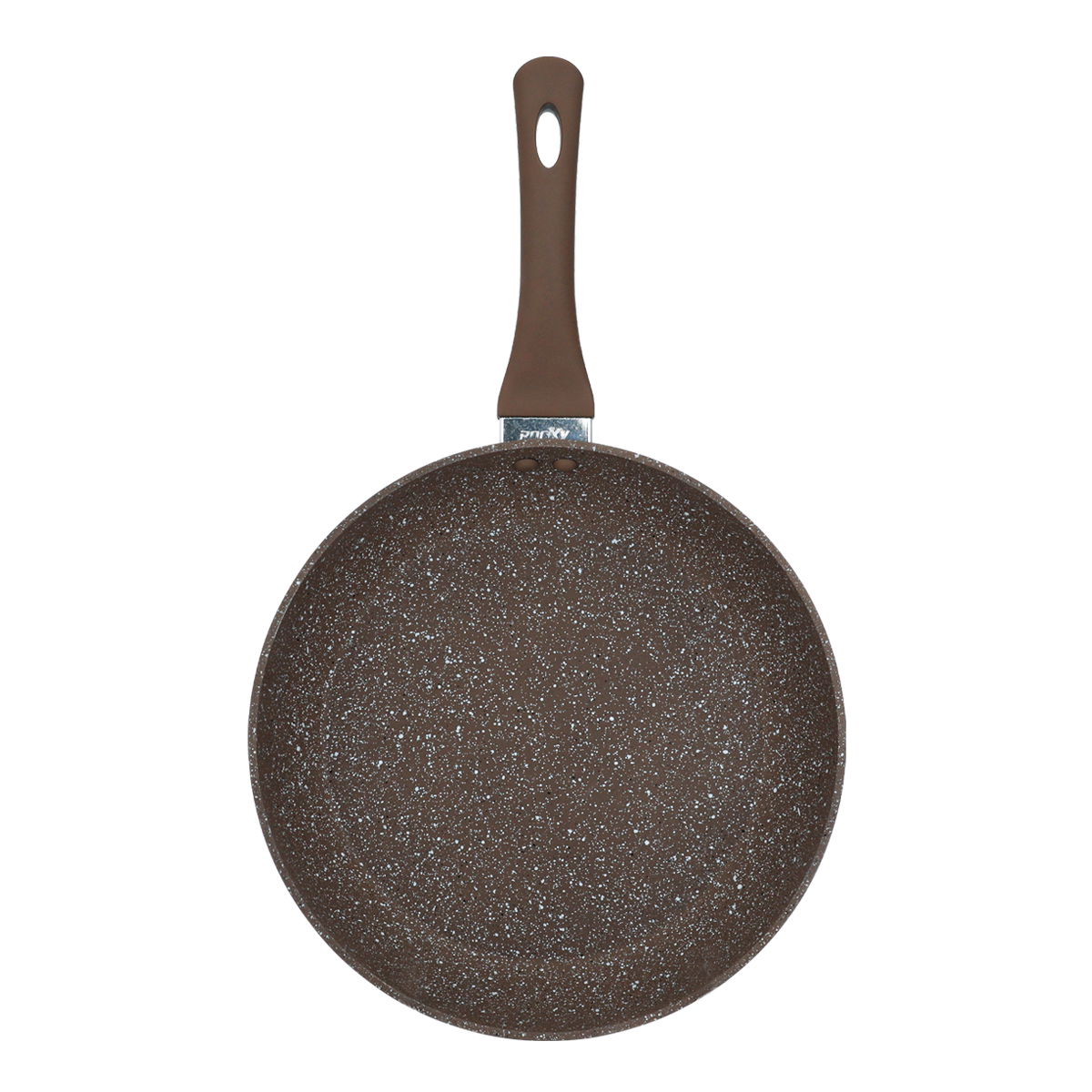 Rocky granite frying pan, 28cm - brown product image 4
